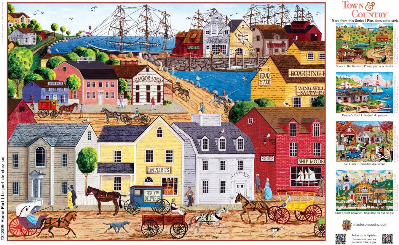 MasterPieces 300 Piece EZ Grip Jigsaw Puzzle - Home Port - 18"x24"