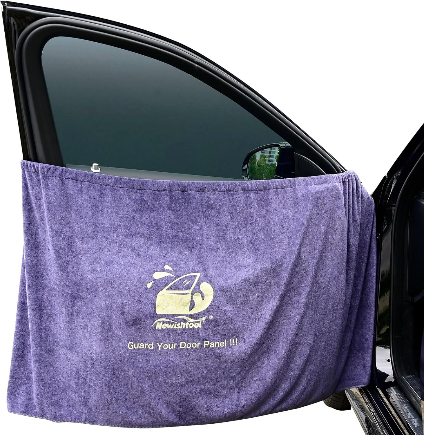 NEWISHTOOL Window Tint Tools Car Door Panel Guard Protector, Reusable Waterproof Microfiber Towel for Window Film Installing, Scratchproof Absorbent Water Shield Tool, 70 x 30 inches Towel Cover