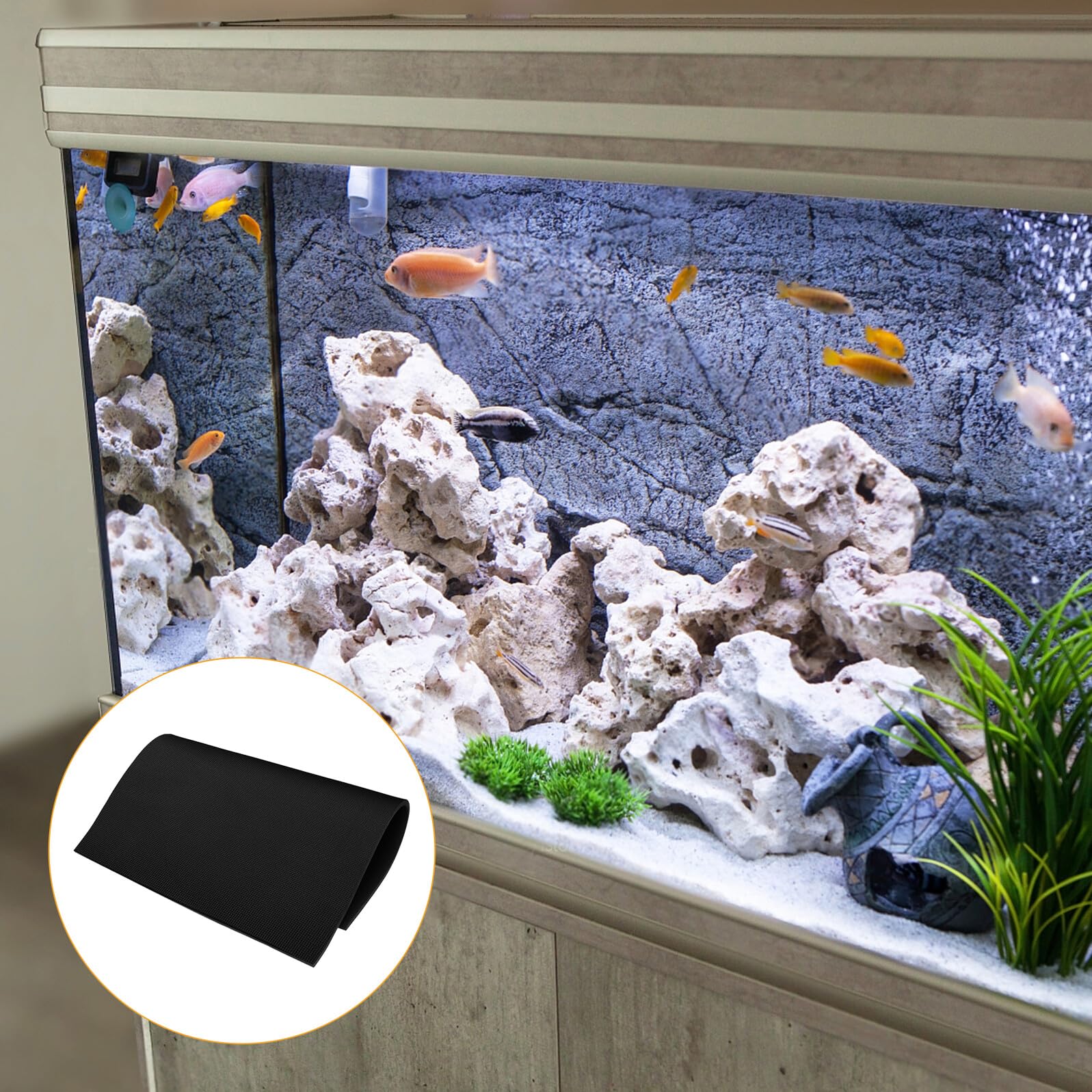 Tapis de Protection pour Aquarium Matelas Épais Mousse Antidérapant