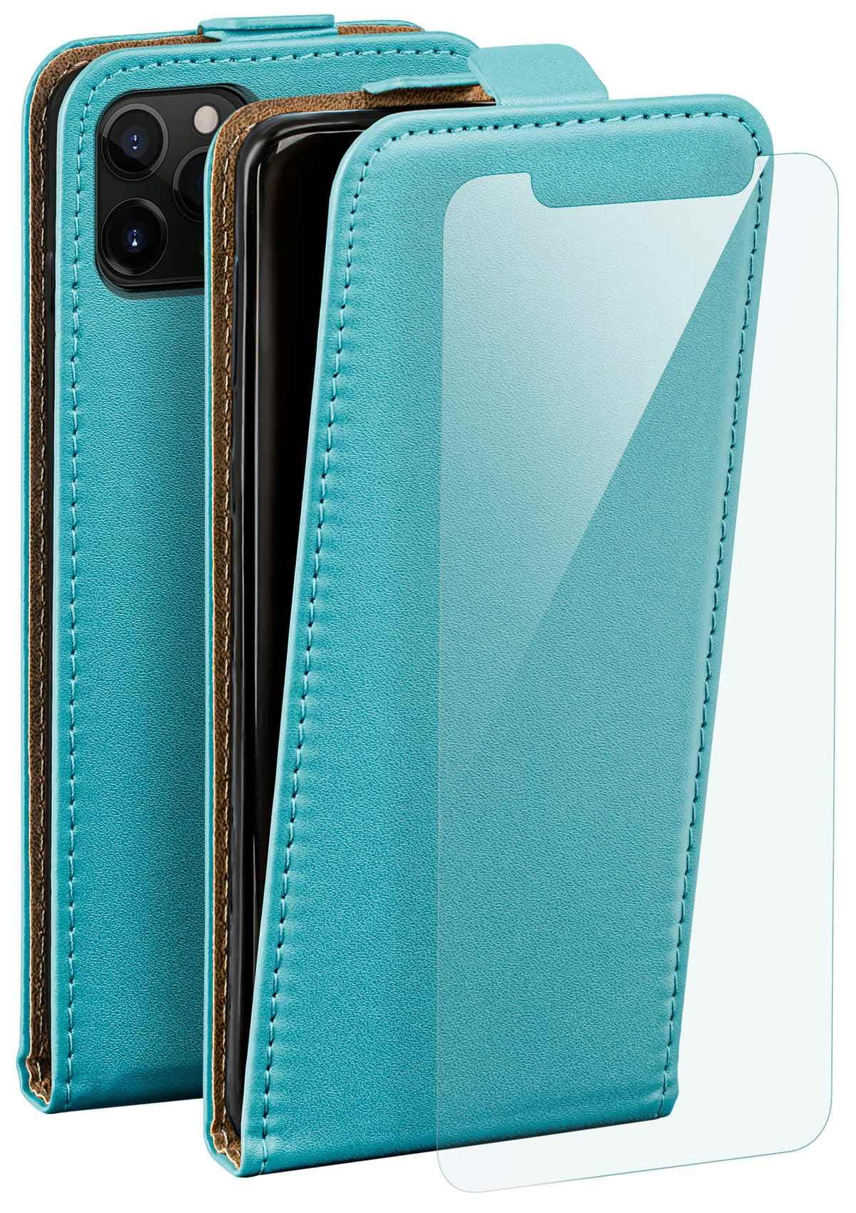Étui de protection Apple iPhone 12 Mini rabat cuir turquoise - 8