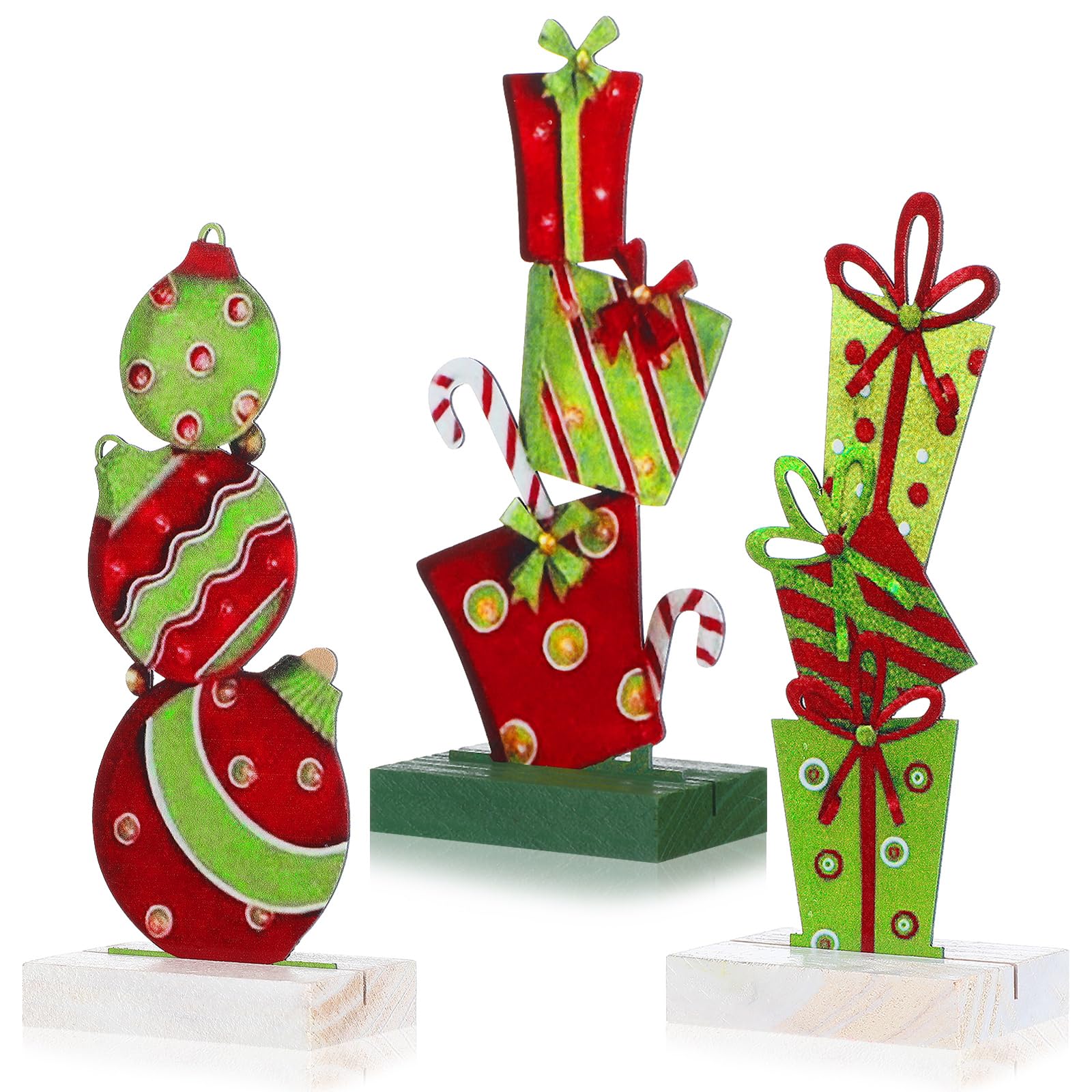 Décoration de table de Noël en métal Bucherry à offrir pour embellir un plateau à étages