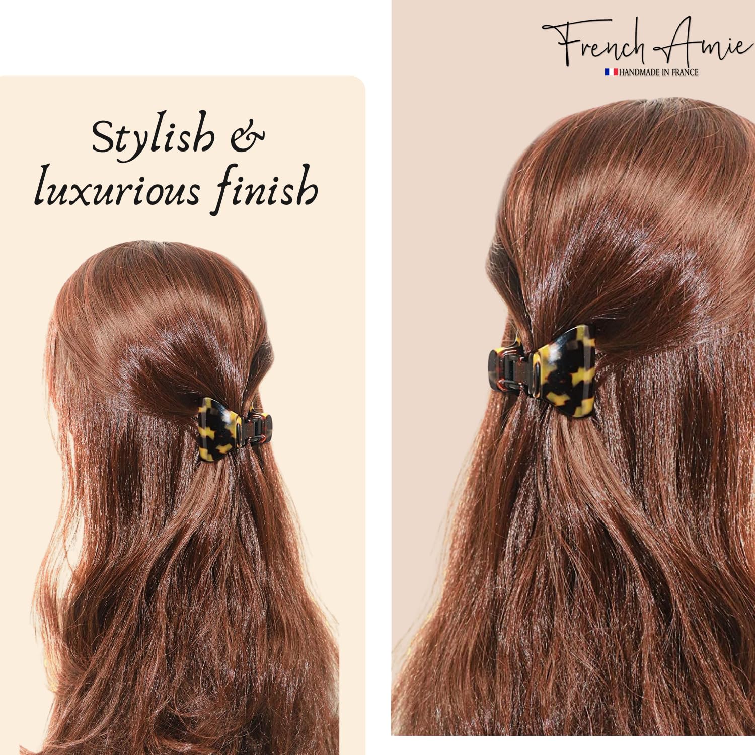 Amazon.com : French Amie Big Fat Tokyo Handmade Hair Grip  display picture 3
