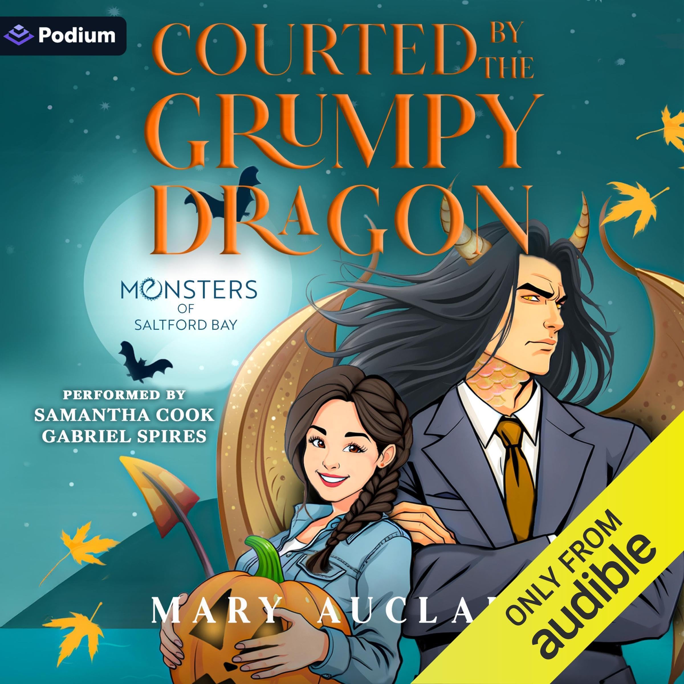 Cover art for Courted by the Grumpy Dragon