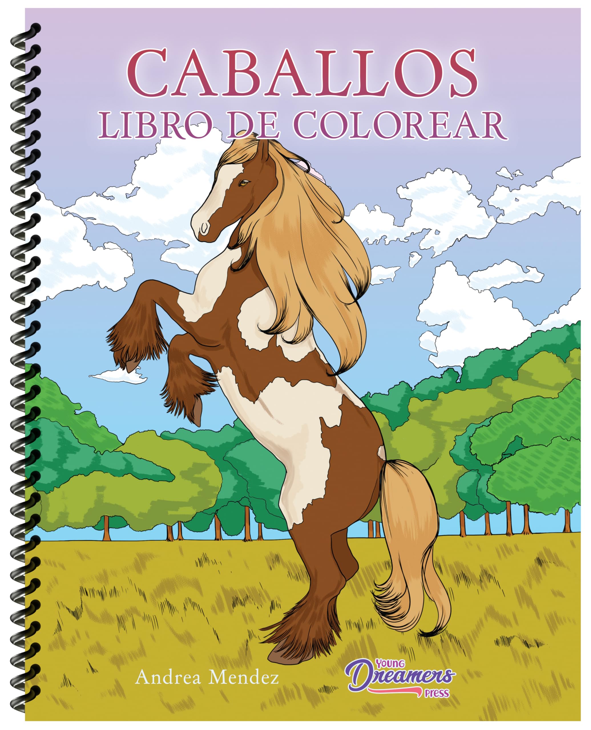 Depesche Miss Melody Create Your Horses Blaze | Libro Para Colorear De 36 Páginas Con 8 Hojas De Adhesivos | Carpeta De Anillas Para Diseñar Caballos | Ideal Para Niñas Creativas