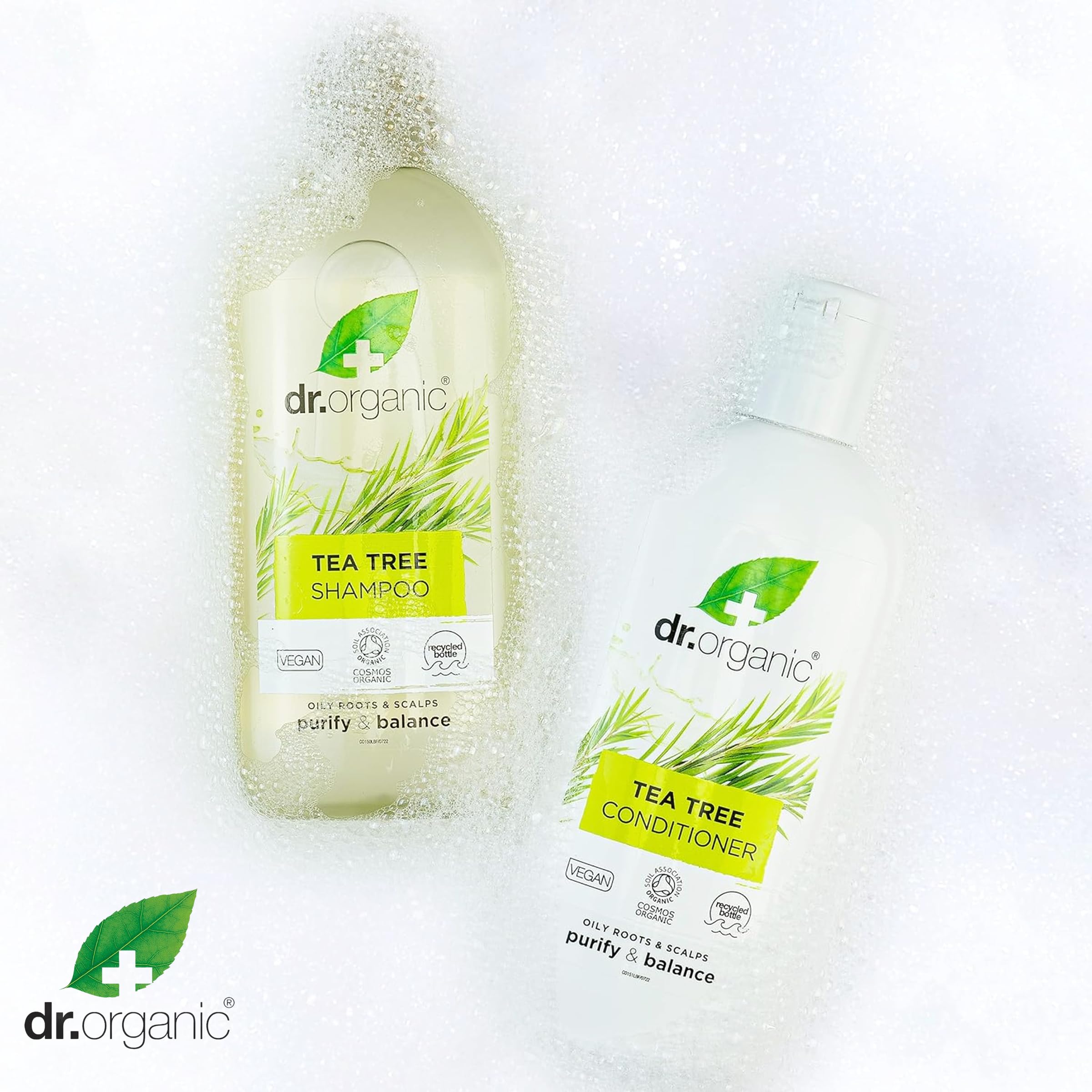 Dr.Organic Tea Tree Szampon, Biały, 265 ml