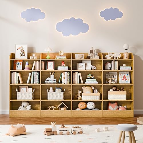 Miniatura 14 de Cozy Castle Organizador de almacenamiento de juguetes, estantería para niños de 5 niveles, estantería de 10 cubos para niños pequeños, armario de