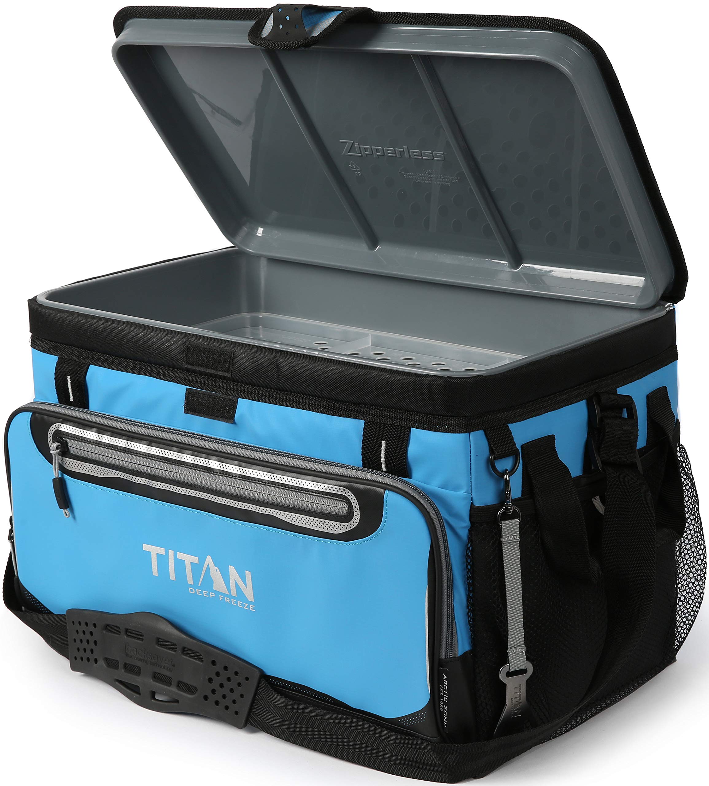 Arctic Zone Titan Deep Freeze 48 Can Zipperless HardBody Cooler, Process Blue (5-99483-30-0E)
