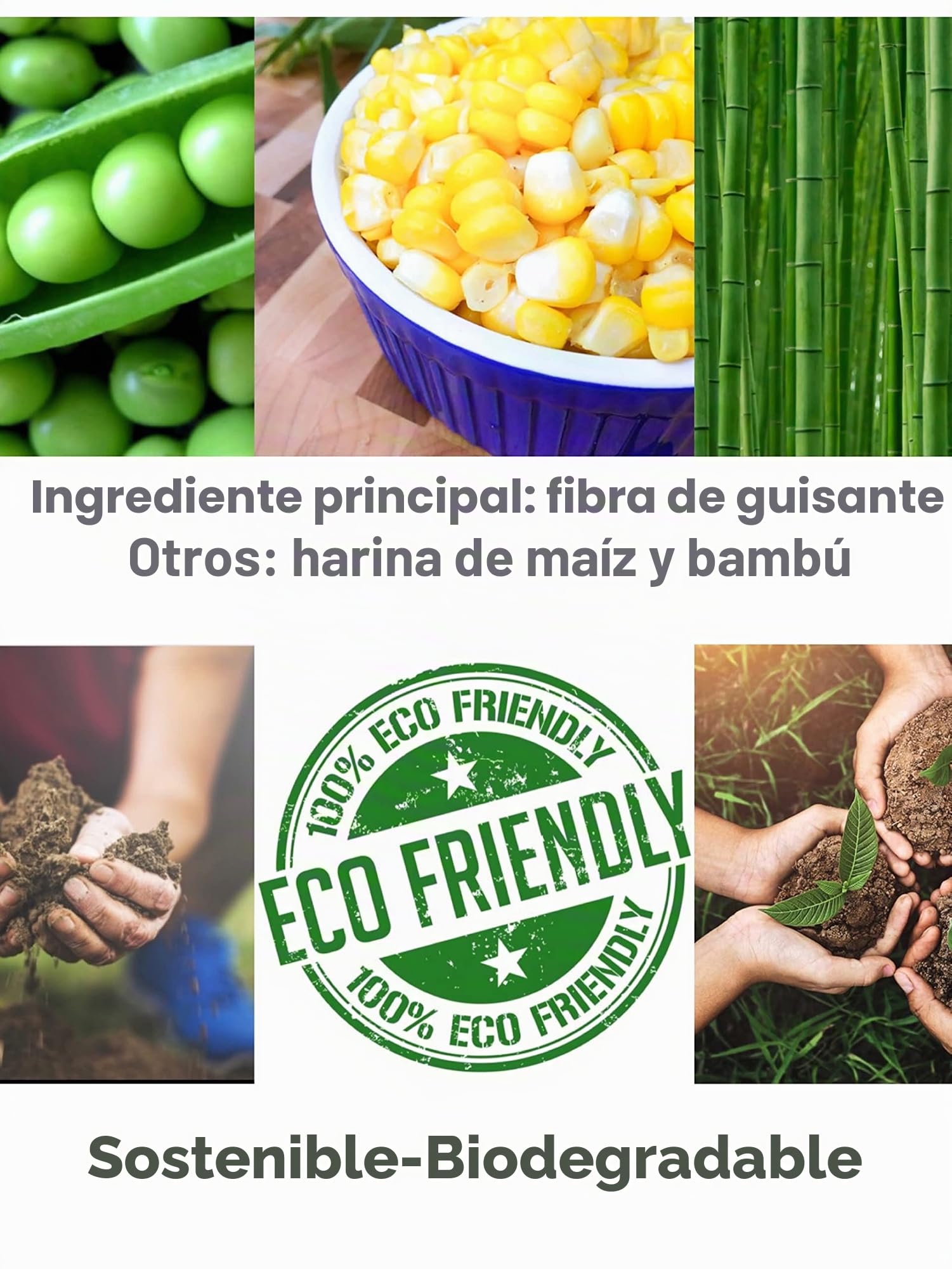 Paquete de 2 Piezas (6 L x 2) Arena para Gatos de Tofu, Arena aglutinante para Gatos, desechable, Fibra de Guisante, sin Polvo, Control de olores, bajo Seguimiento, Ligera