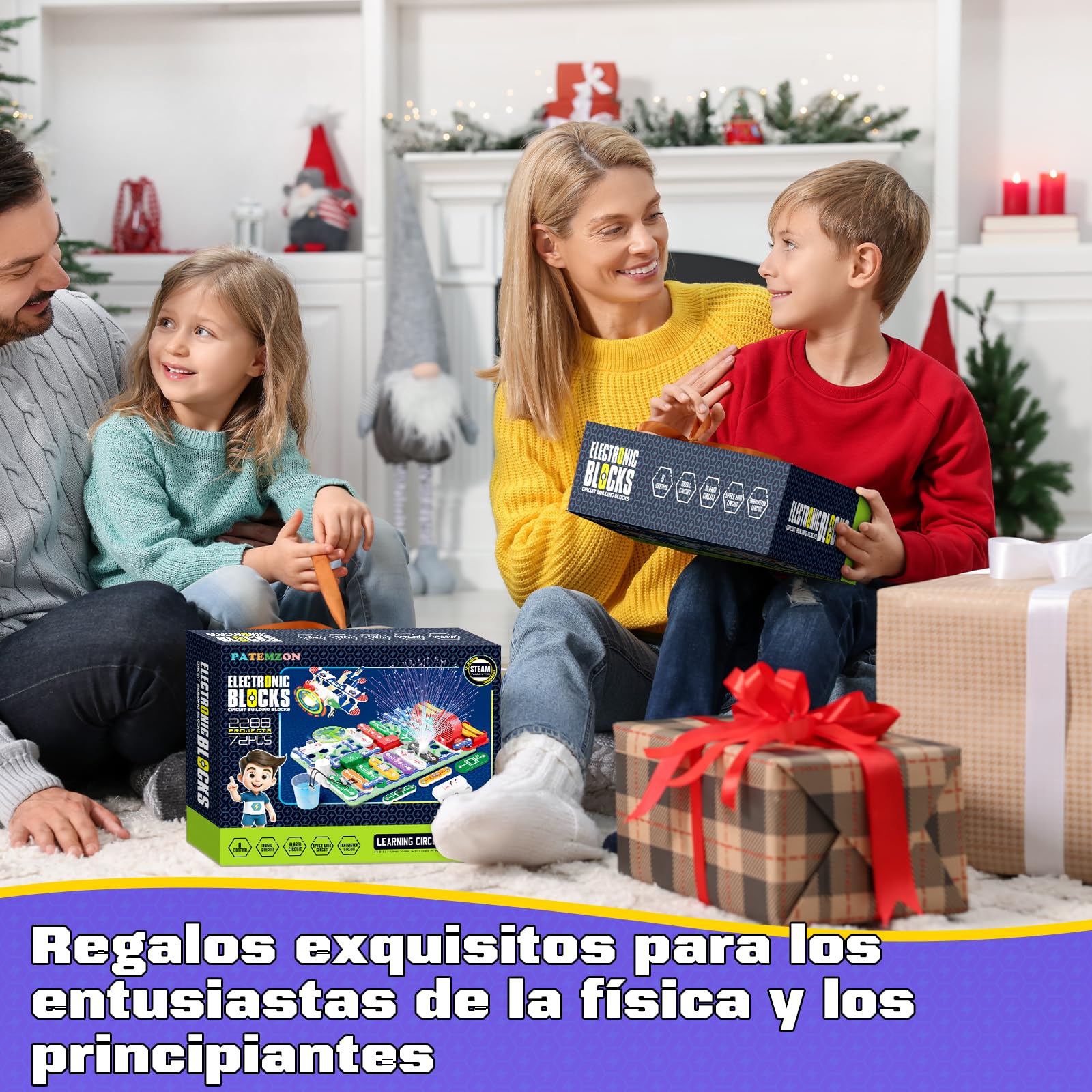 FORMIZON Circuito Electrico para Niños Kit, Caja de Experimentación para Ingeniería Eléctrica, Incluye Instrucciones ilustradas, Más de 2000 Posibilidades de Juego, Jjuguete Educativo Stem
