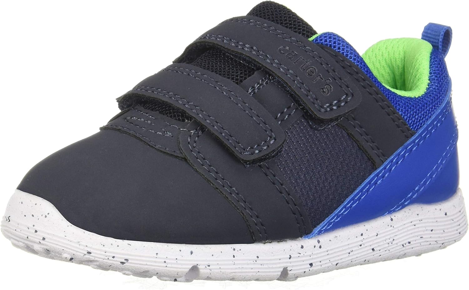 Carter's Every Step Baby Boys Relay Sneaker, Navy, 3 Infant