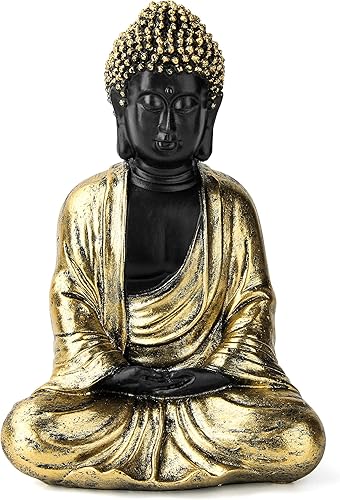 Leekung Estatuas de Buda para el hogar, estatua de Buda para habitación espiritual, meditación, jardín zen, yoga, feng shui, decoración de mesa,