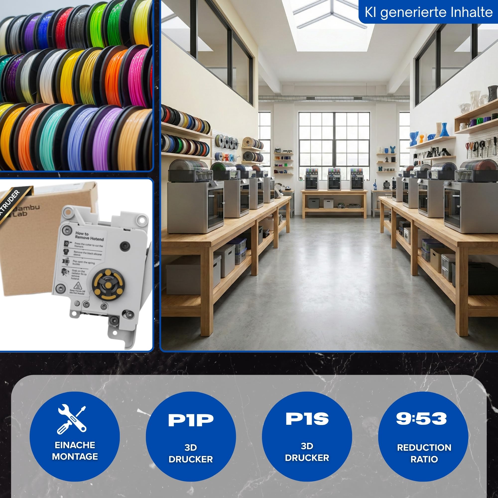 Unidad de extrusora A1 A1 Mini apta para impresora 3D Bambu Lab Bambulab