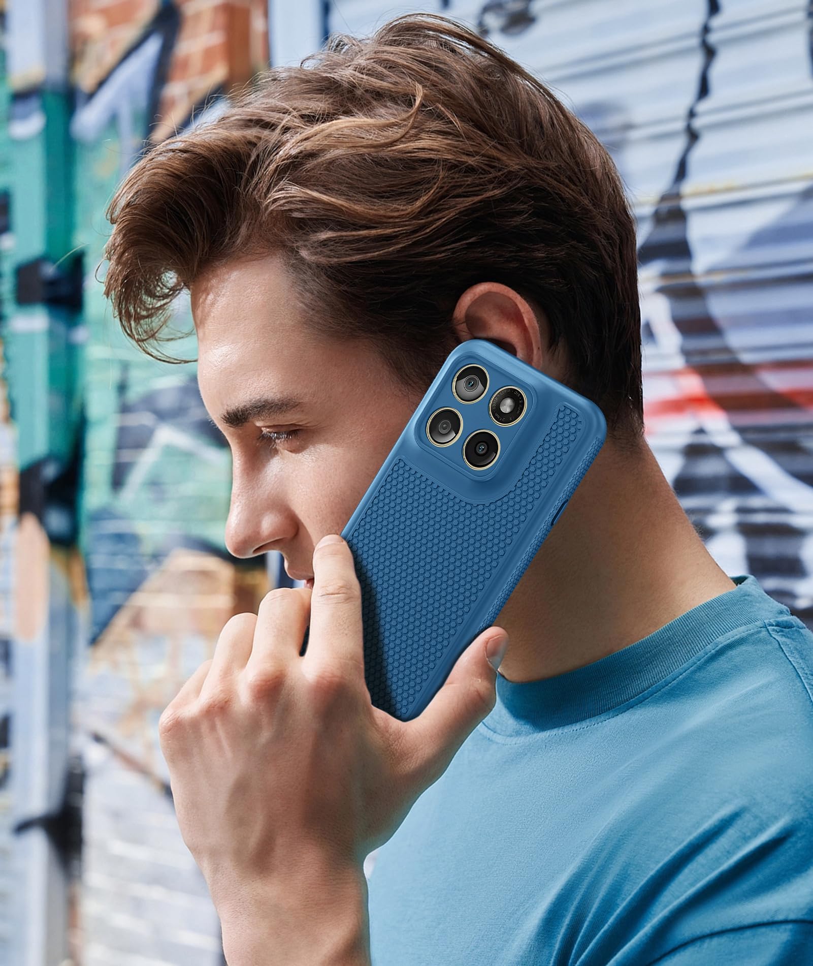 FNTCASE Funda para Motorola Edge 2026: funda para Moto Edge 2026 con protector de pantalla antideslizante de 14 pies, protección contra caídas de grado militar, a prueba de golpes, ajuste delgado