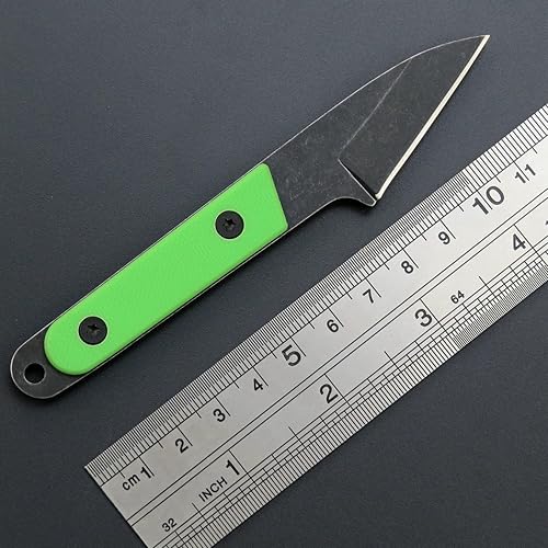 Miniatura 3 de C1295 Cuchillo de hoja fija, hoja 9Cr18Mov G10 mango EDC cuchillo de cuello con funda kydex para exteriores, campamento, senderismo, pesca (verde)