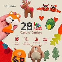 Vista 3 de EOVEA - Tela de fieltro acrílico de The Yard - Hojas de fieltro suaves y duraderas de 72 pulgadas de ancho y 0.063 in de grosor para manualidades