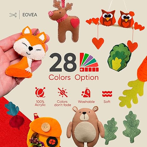 Miniatura 4 de EOVEA - Tela de fieltro por yarda  Fieltro grueso de 0.063 in, tela de costura de 72 pulgadas de ancho para tapicería, acolchado de cojín,