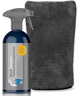 detailmate Interior Cleaner Set: Koch Chemie Refresh Cockpit Care Satin 500 ml + detailmate Microfibre Precision Glove 1000 GSM