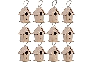 Make Market 4.3" Traditional Unpainted Birdhouse - Natural Wood Bird Houses