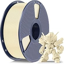 SUNLU High Speed PLA Meta Filament, 1kg PLA 3D Filament 1.75mm, Tougher, Dimensional Accuracy +/- 0.03mm, Compatible with FDM 3D Printers, 1KG Spool (2.2lbs), Cream White