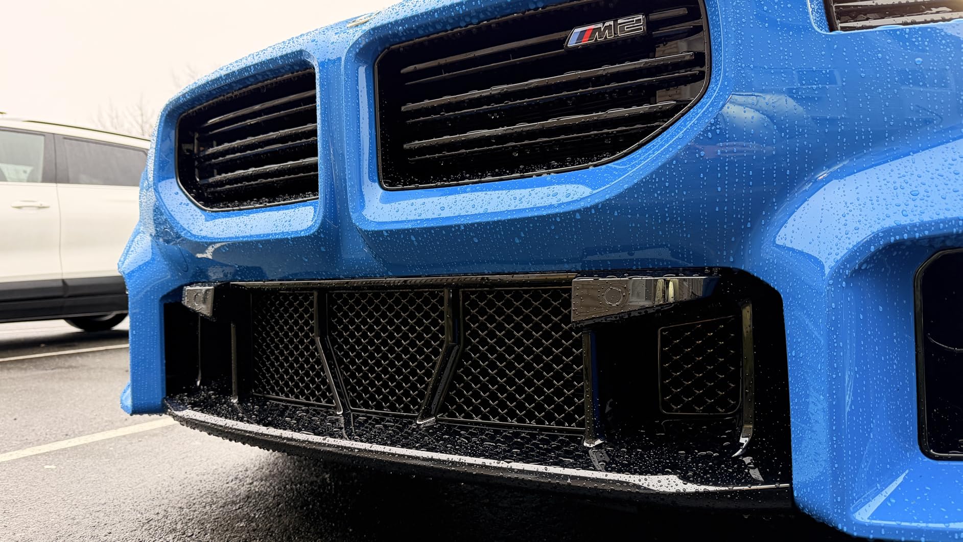 BMW G87 M2 2023-2025 Front Lower Bumper Grille Set Gloss Black 5-Piece 8