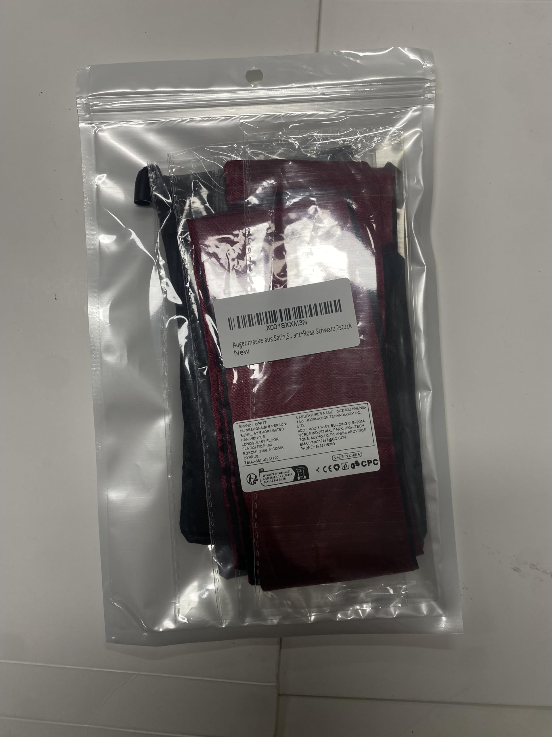 Maschera per Occhi in Raso,Benda Sexy,Benda Occhi in Raso,Maschera Degli Occhi per Occhi per Coppie Dormire,Maschera per Dormire in Raso,Maschera in Raso Benda per Gli Occhi,nero+rosa nera,2pcs