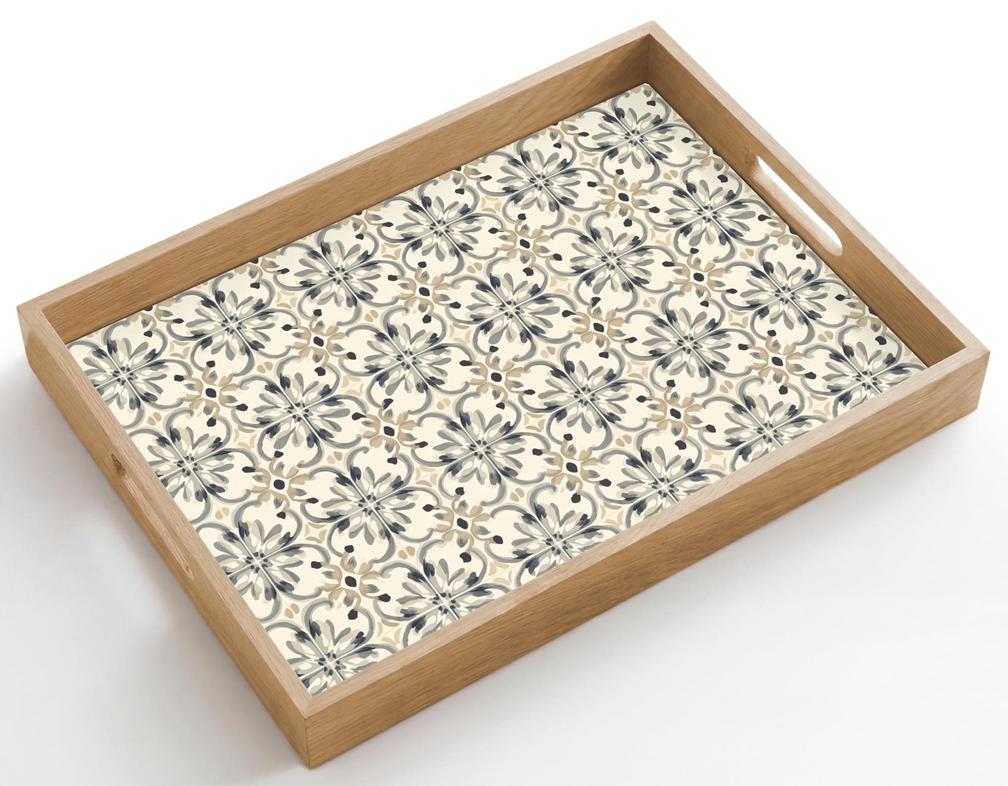 Plateau Plateaux Service Repas Bois Decoratif Table Résistant Aux