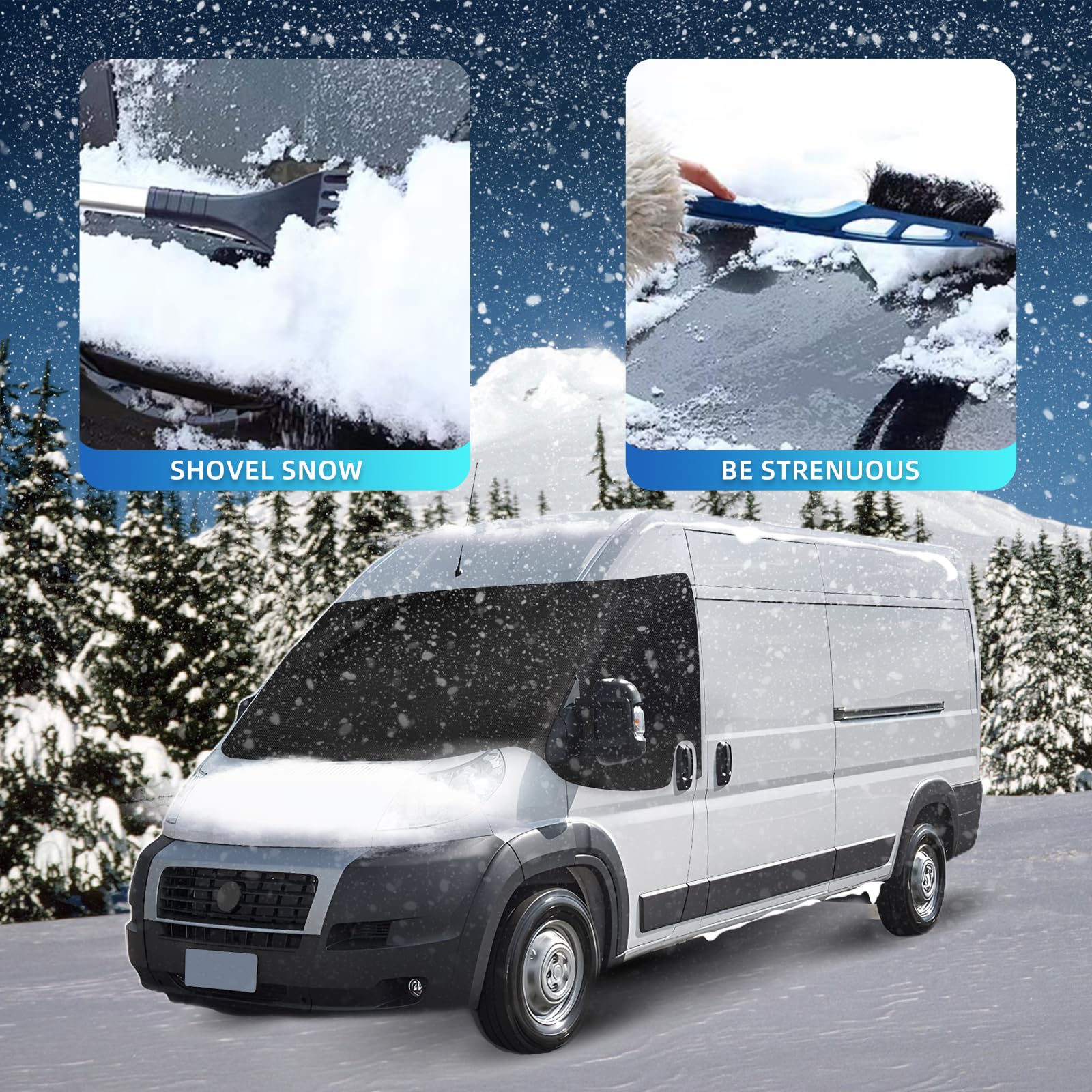 Fiat Ducato Osłona Przedniej Szyby - Pasuje do Modeli 2006-2023, Peugeot Box, Citroen Jumper