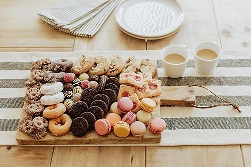 Miniatura 8 de TOSCANA - una marca Picnic Time - Tabla rectangular de charcutería Ravi, plato de madera para servir, tabla de queso, (madera de mango)