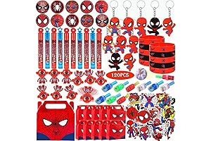 Birthday Party Favors Gift - Spider-Man Theme 120 Pcs Bubble Wands, Finger...