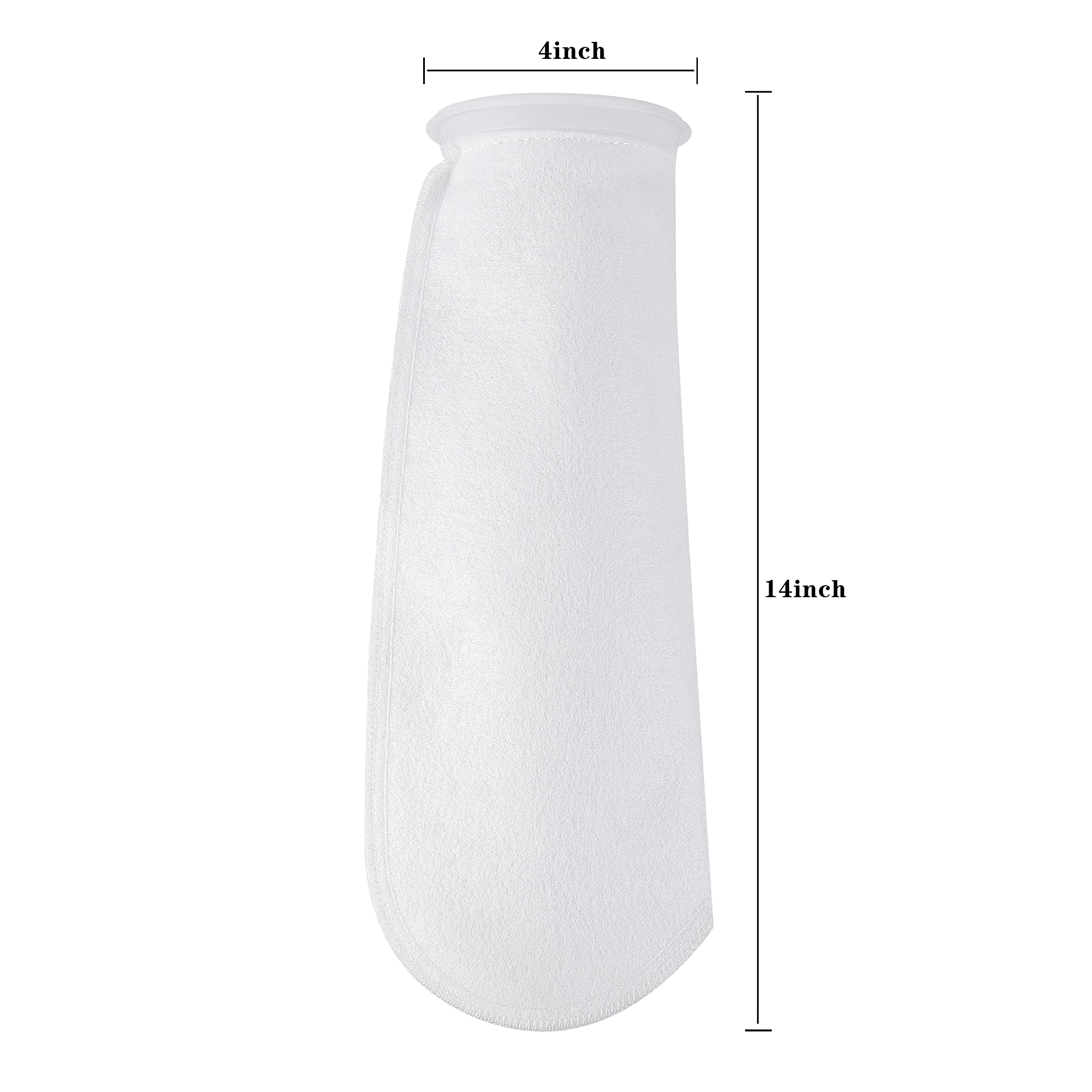 Aqua KT 200 mikrofilcowych torebek filtracyjnych do akwarium skarpety do akwarium o długości 35 cm, średnica pierścienia 10 cm, 8 sztuk