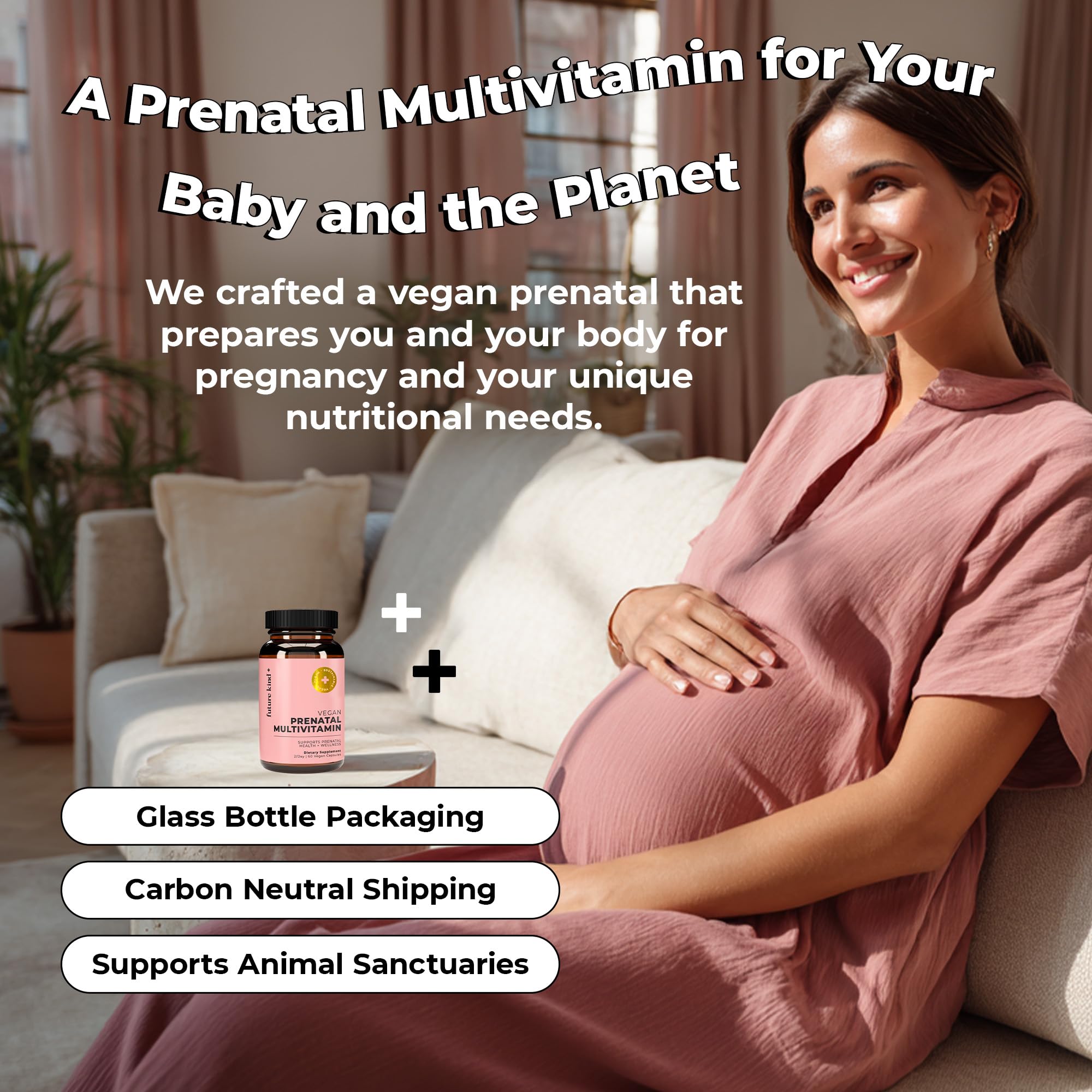 Future Kind Prenatal Vitamin with DHA & Folate, Pregnancy & Lactation, 60ct — Amazon image 8