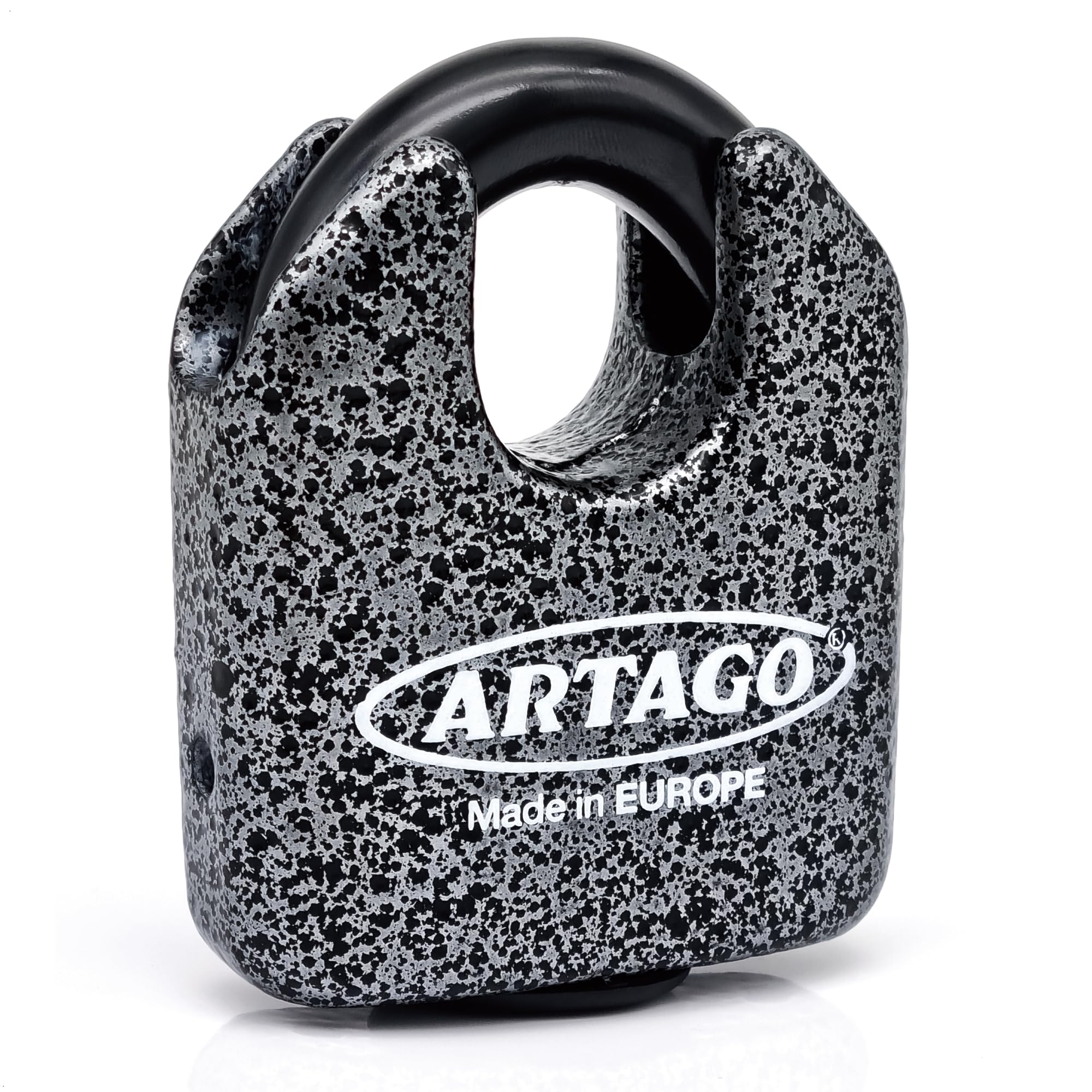 Artago 68T/B Maximum Security Padlock, 15mm/0,59in Shackle, Sold Secure Gold Approved, Forged MONOBLOK System, Bunker Selection, Multipurpose Keyed Padlock Combinable with Chains, Door, Container