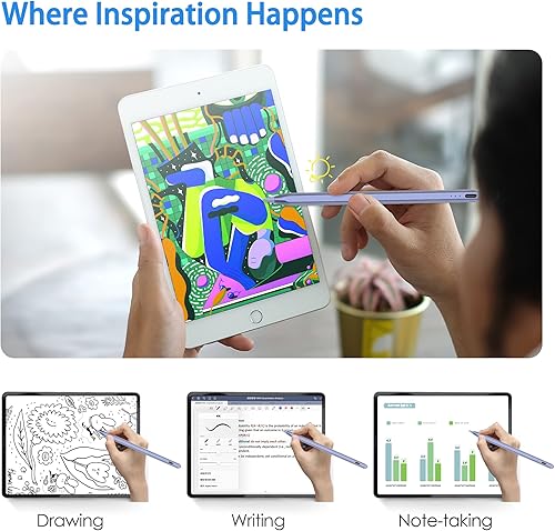 Miniatura 7 de Apple Pencil - Lápiz para iPad Pro, Mini, Air y 8 generación, color morado