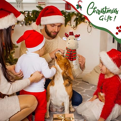 Miniatura 2 de Juguete de Navidad para perros, juguetes grandes para perros grandes, juguetes de tira y afloja, juguetes para masticar, juguetes chirriantes para