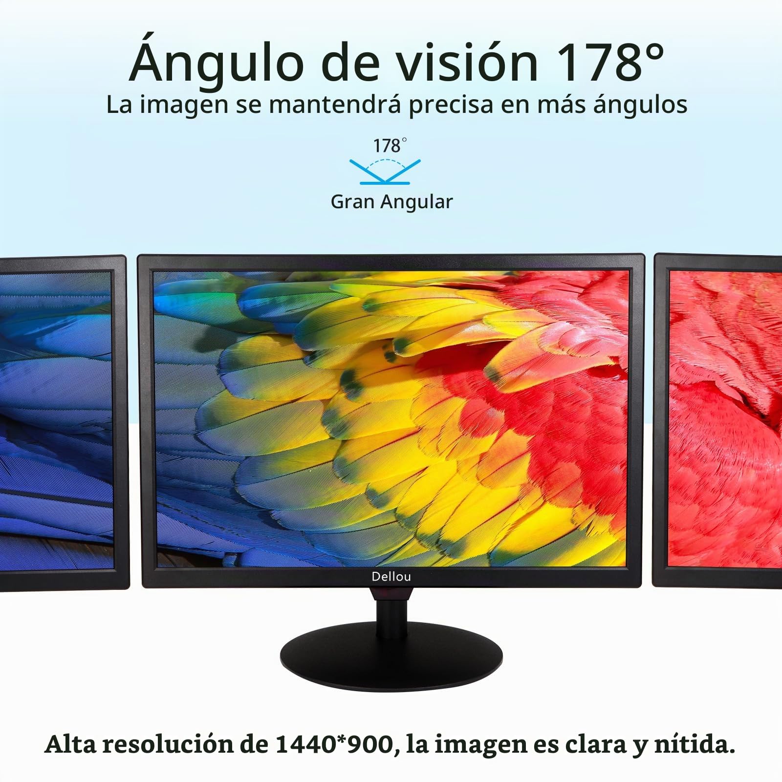 19 Inch Pulgadas Monitoreo de Pantalla táctil cámara CCTV Monitor | multifunción compatible con BNC, HDMI, VGA, AV, USB interfaz de entrada monitor computadora LCD resolución de 1440 x 900