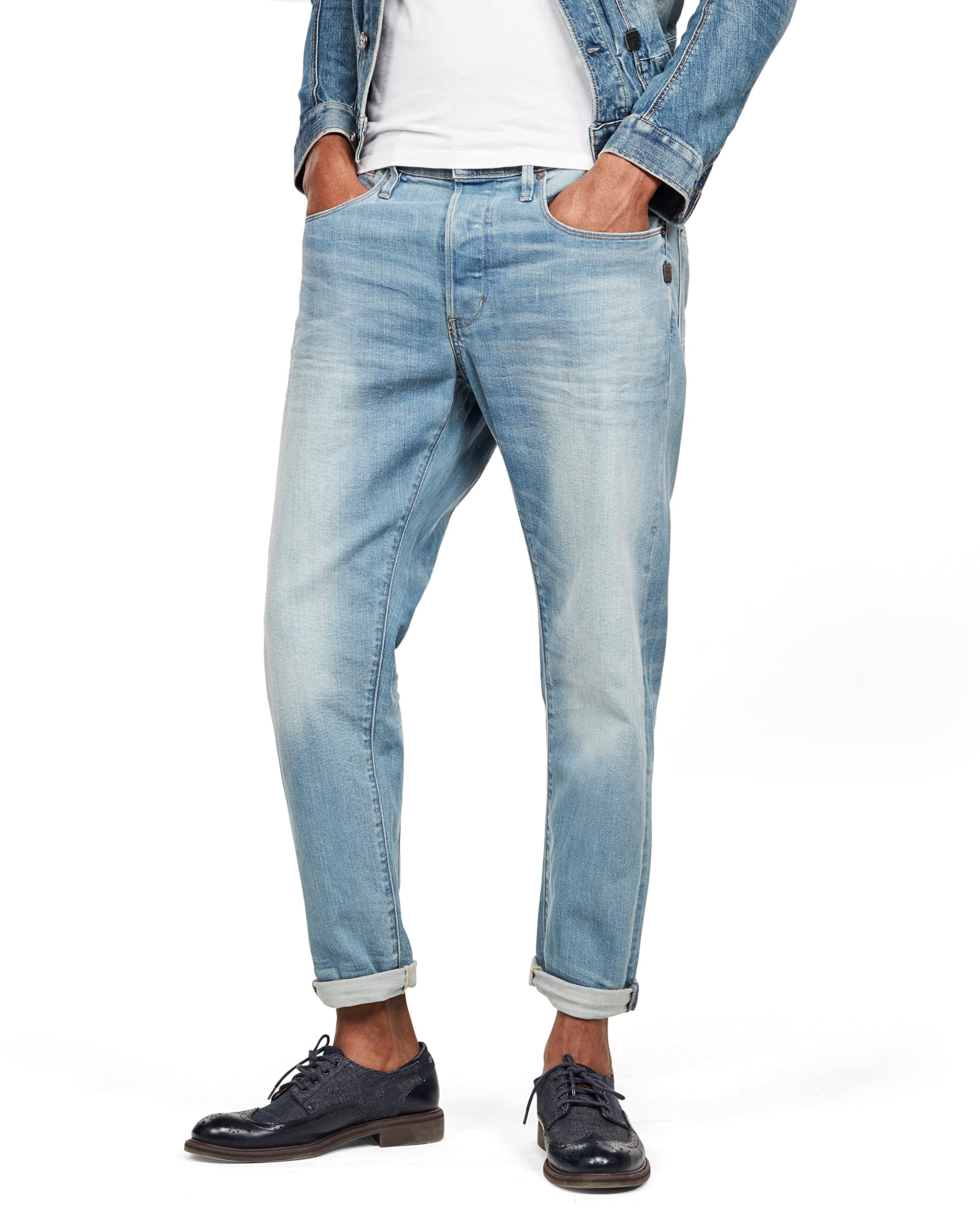 G-STAR RAW　リラックステーパードカーゴ　【XL】　ストレッチ　濃青 G-STAR RAW リラックステーパードカーゴ 【XL】 ストレッチ 濃青