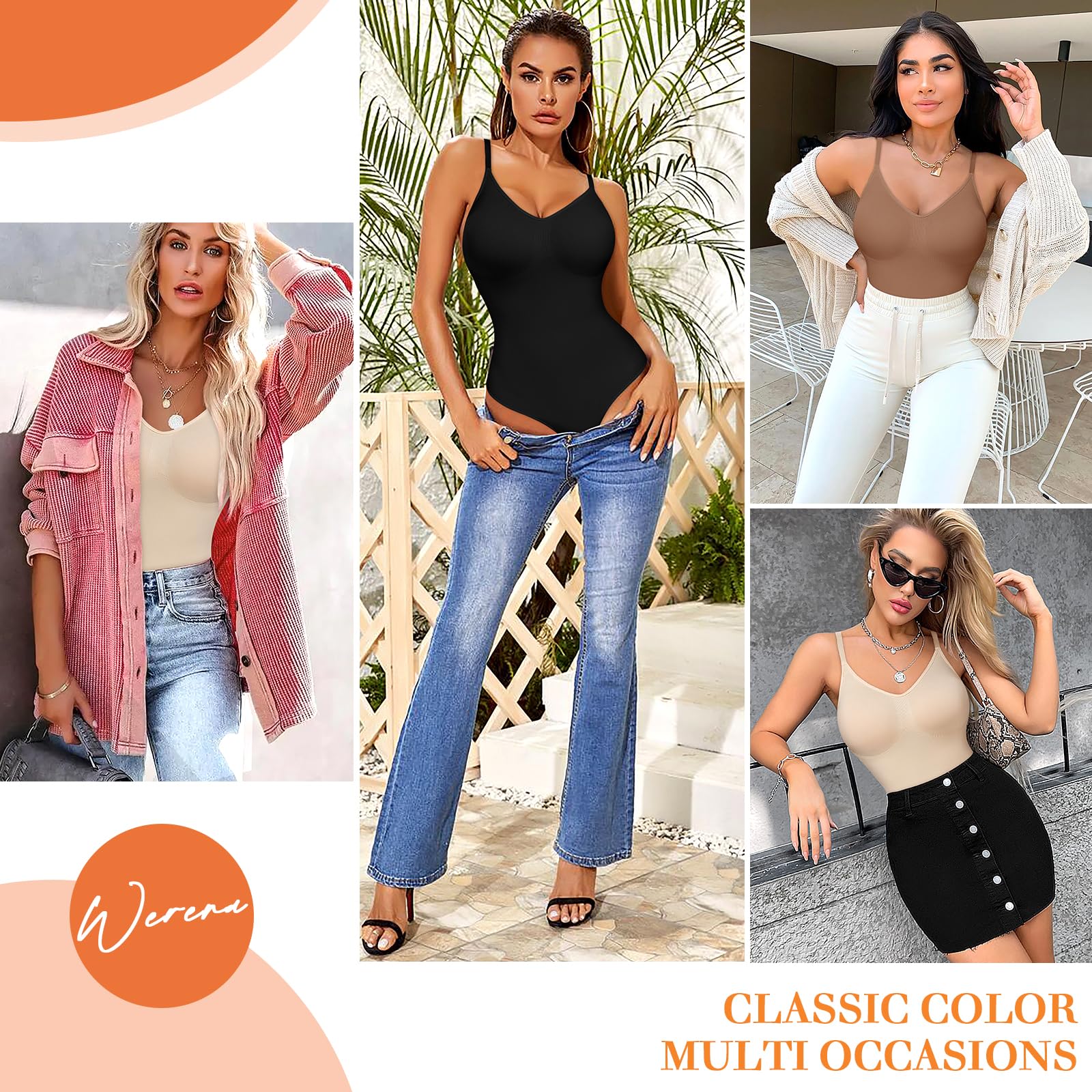 ISCBAFYX Damen-Shapewear-Body, Bauchweg-Body, Nahtloser Ganzkörper-Shapewear-Weste, verstellbare, Formende Bodysuits