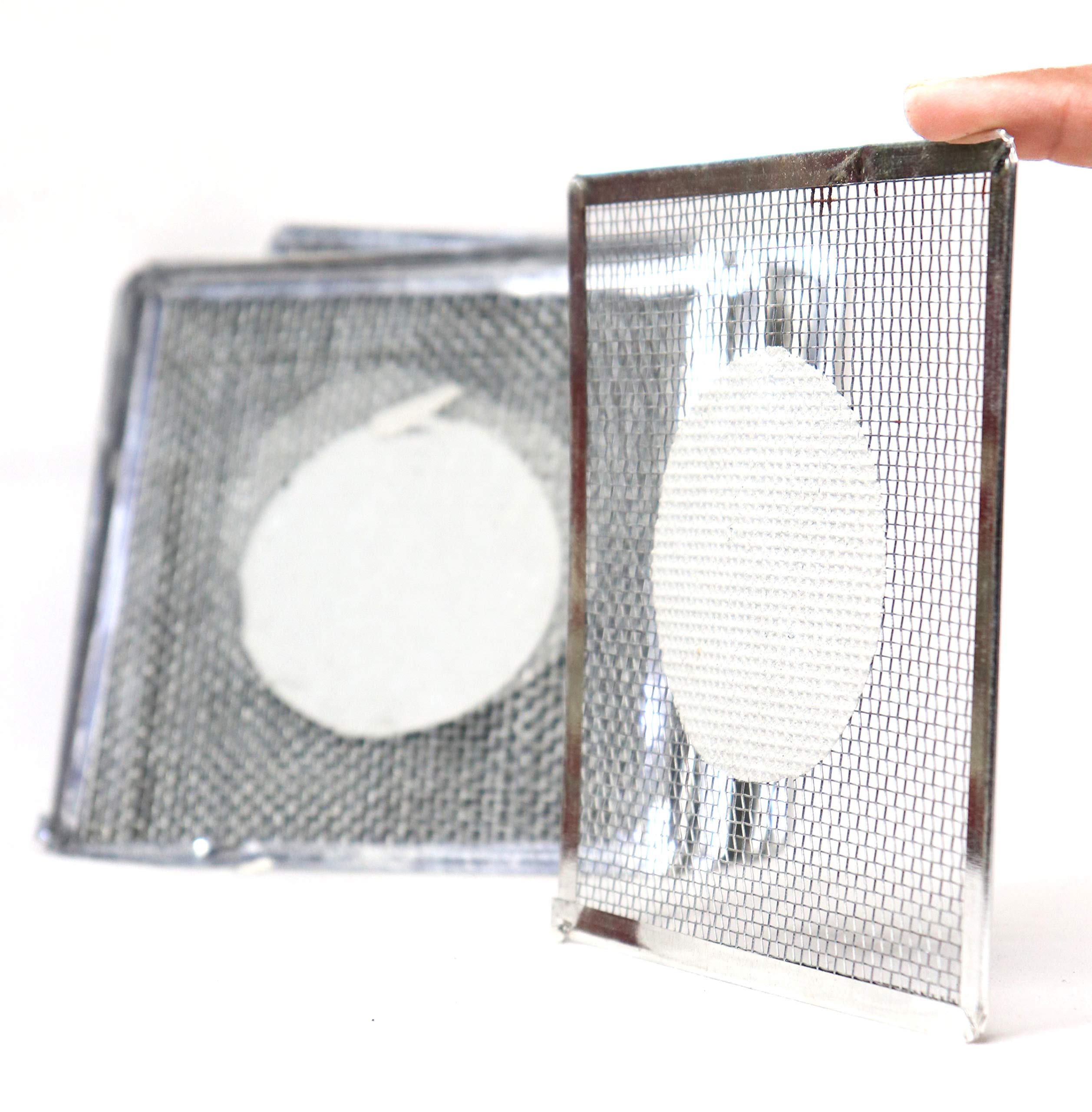 Labworld Iron wire gauge big size high quality 6 pcs for laboratory with frame and filter paper center for heating with flame on bunsen burner laboratory experiments