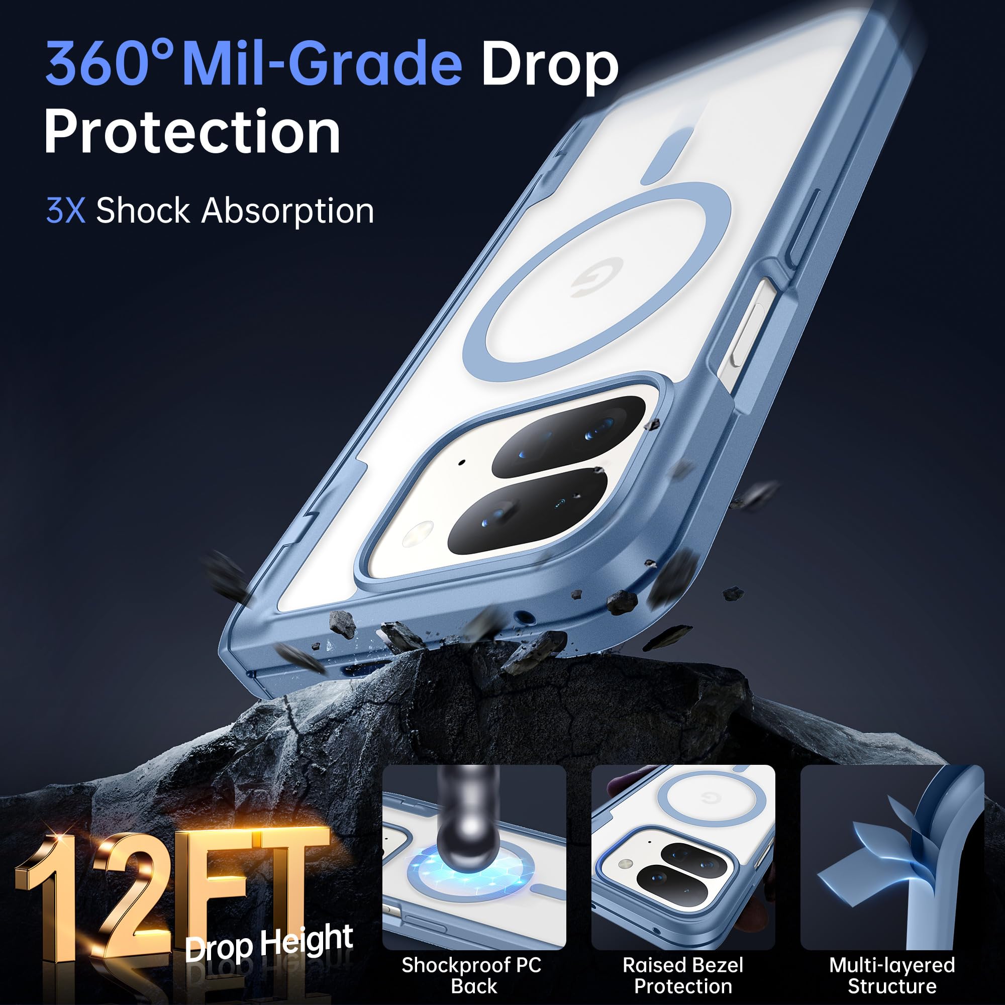 Amazon.co.jp: TONGATE マグネティック for Pixel 9 Pro Foldケース