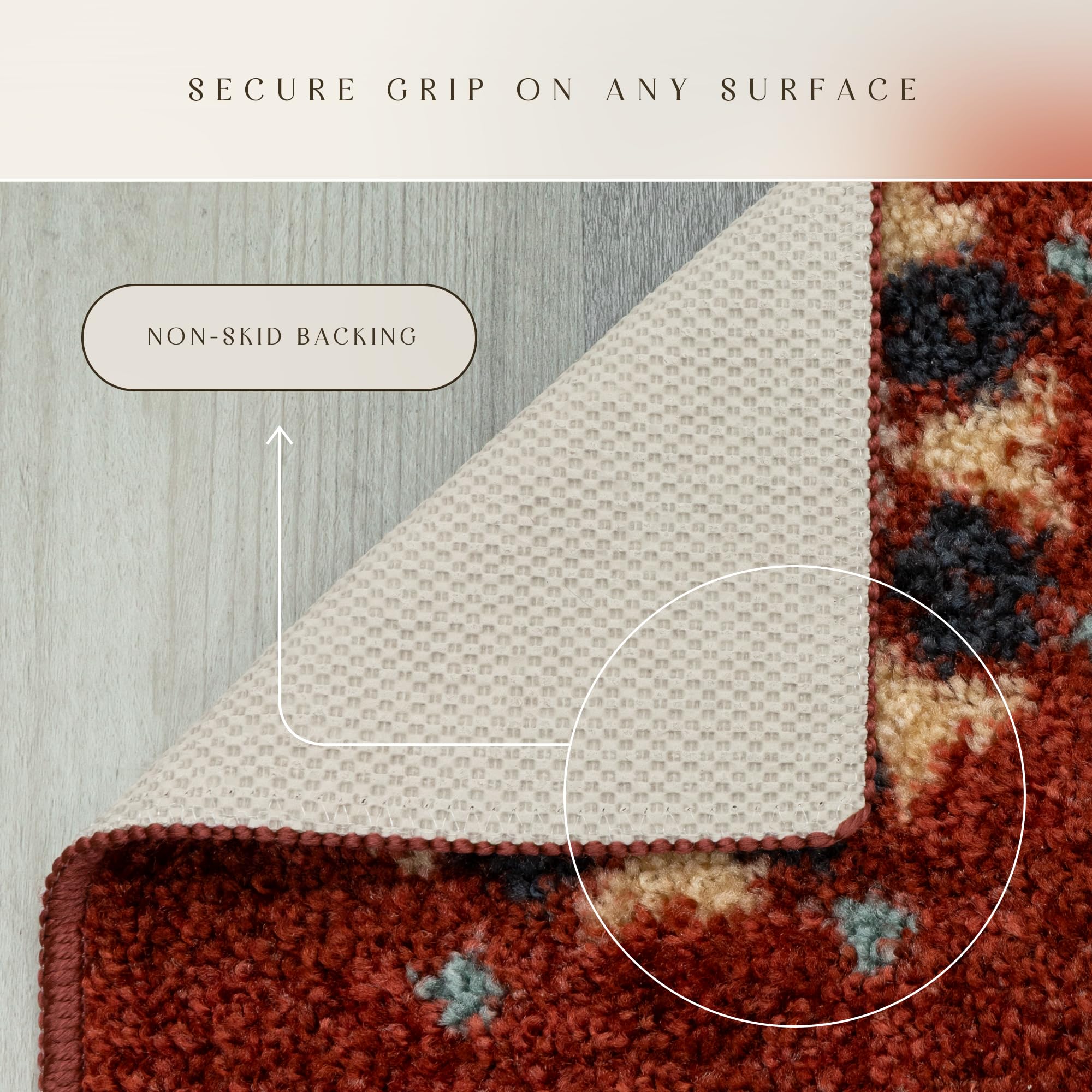 Tappeto Maples Rugs Reggie Floreale 102x183 Cm: Lavabile, Antiscivolo, Ideale Per Soggiorno E Camera Da Letto