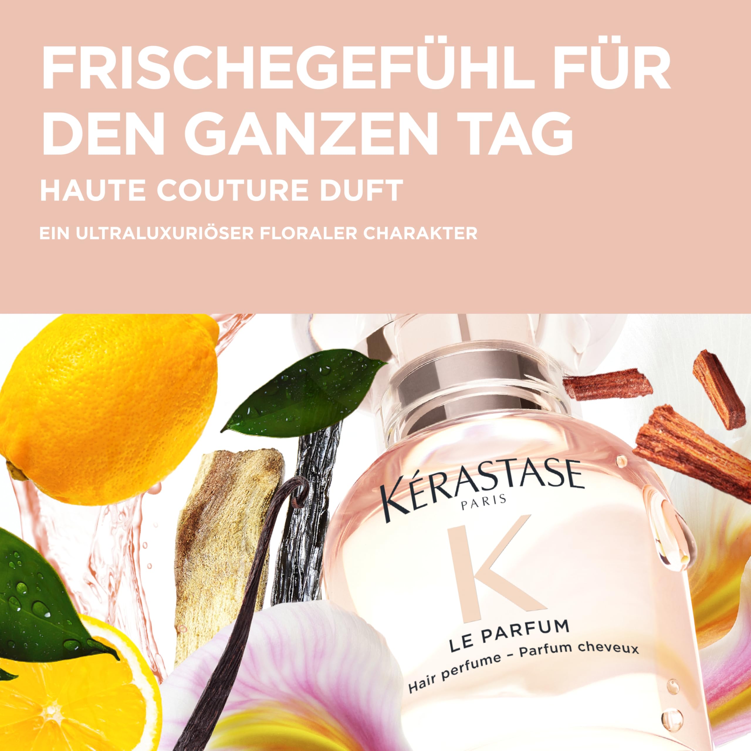 Kérastase Gloss Absolu Le Parfum, Haarparfum mit blumiger Signatur für alle Haartypen, Verleiht dem Haar ultimativen Glanz und Feuchtigkeit, Für ein Frischegefühl von morgens bis abends, 30ml