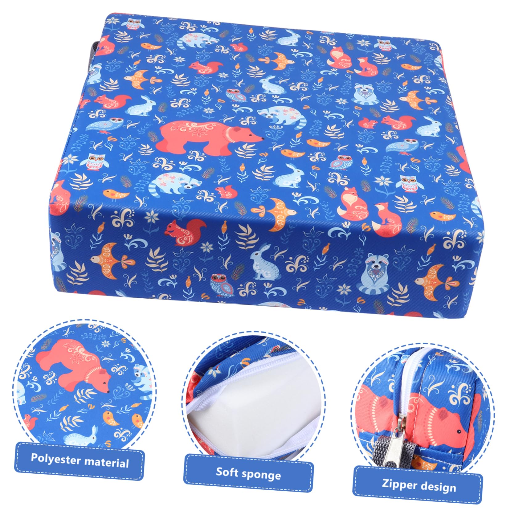 ibasenice 1 Pc Almohadilla elevadora para niños cojín para silla de comedor infantil Cojín de telesilla sillas de comedor aumentó refuerzo Alfombrilla para silla de comedor. almohadón bebé