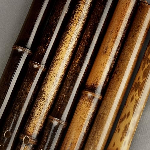 Miniatura 7 de Flauta de bambú vertical marrón original Instrumento musical chino tradicional Xiao