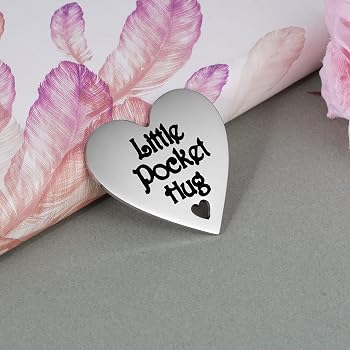 Pocket Hug Heart Token Mit Karte – Kleines Geschenk Für Liebste Auf Distanz