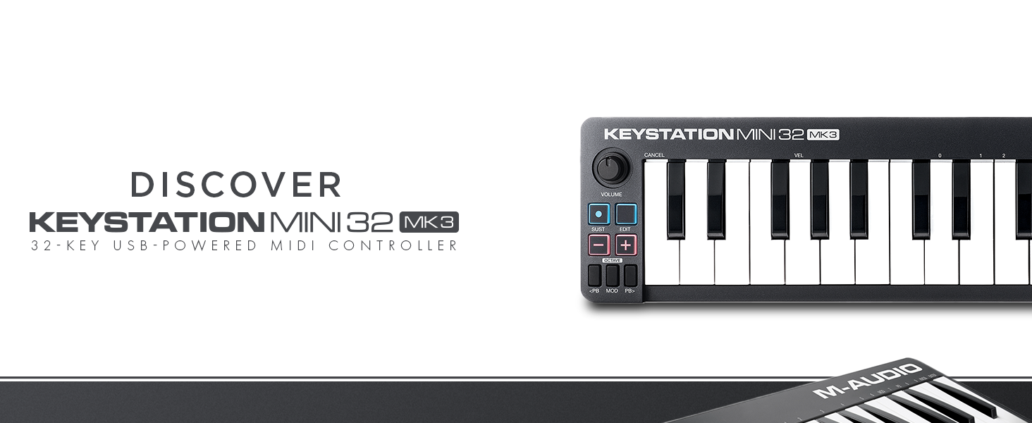 Amazon.com: M-AUDIO Keystation Mini 32 MK3 USB MIDI Keyboard