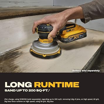 DEWALT 20V MAX XR 6 in. Cordless Random Orbital Sander (DCW230B)