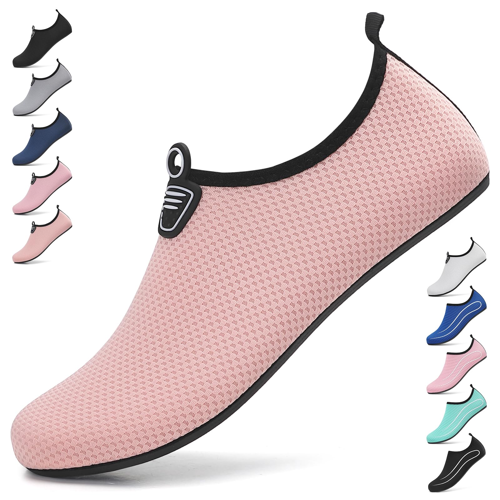 BARFULKER Badeschuhe Damen Herren Wasserschuhe Neoprenschuhe Strandschuhe Aquaschuhe Surfschuhe Schwimmschuhe Wassersportschuhe Barfuß Schuhe Leicht Hausschuhe. Gr.34-47