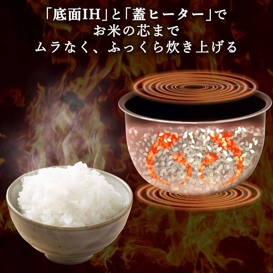 [山善] 炊飯器 5.5合 IH 二人暮らし 8種類炊き分け機能 IH式 炊飯器 Amazon | [山善] 炊飯器 5.5合 IH 二人暮らし 8種類炊き分け機能