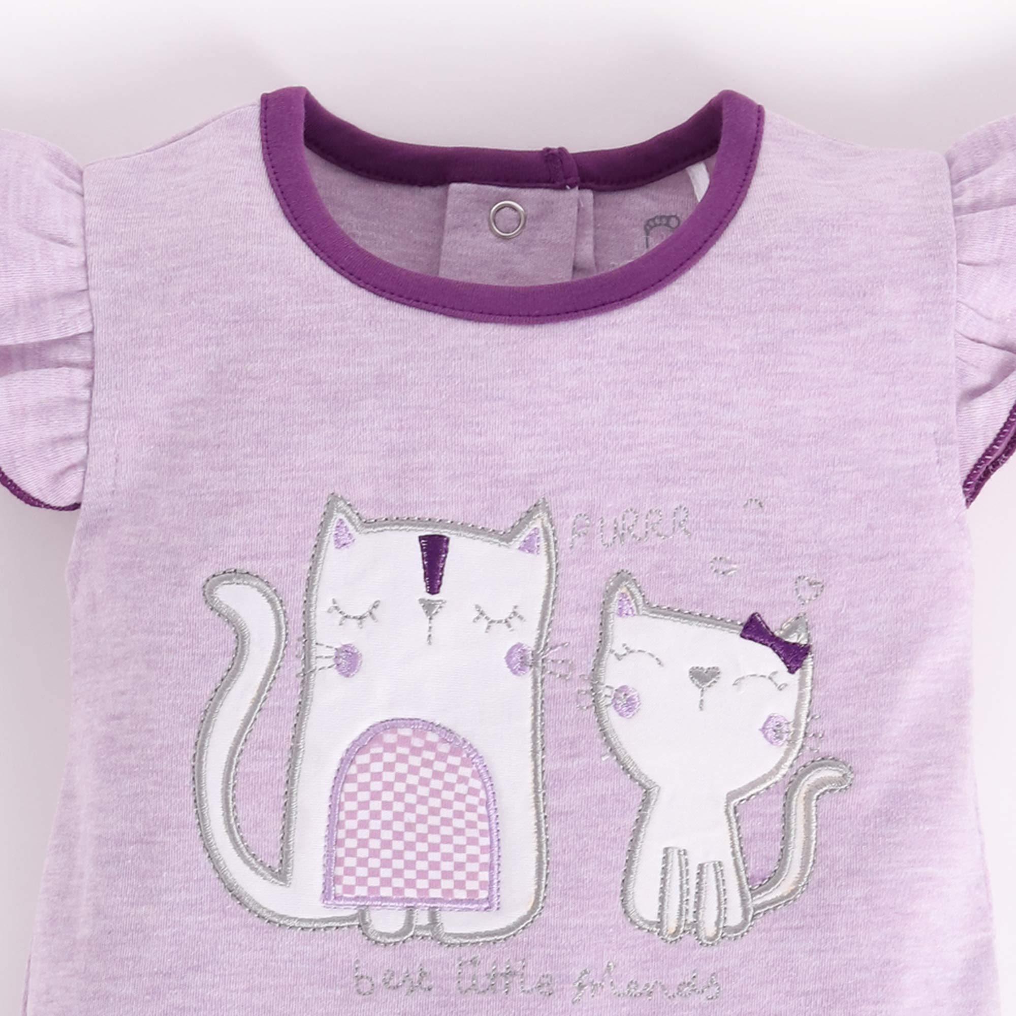BabyGo Half Sleeves Baby Romper| 100% Cotton Rompers for New Born Baby| Baby Dress | Sleepsuit for Baby Girls| Onesies| 0-3M| 3-6M| 6-9M| 9-12M| Infant Clothes 2