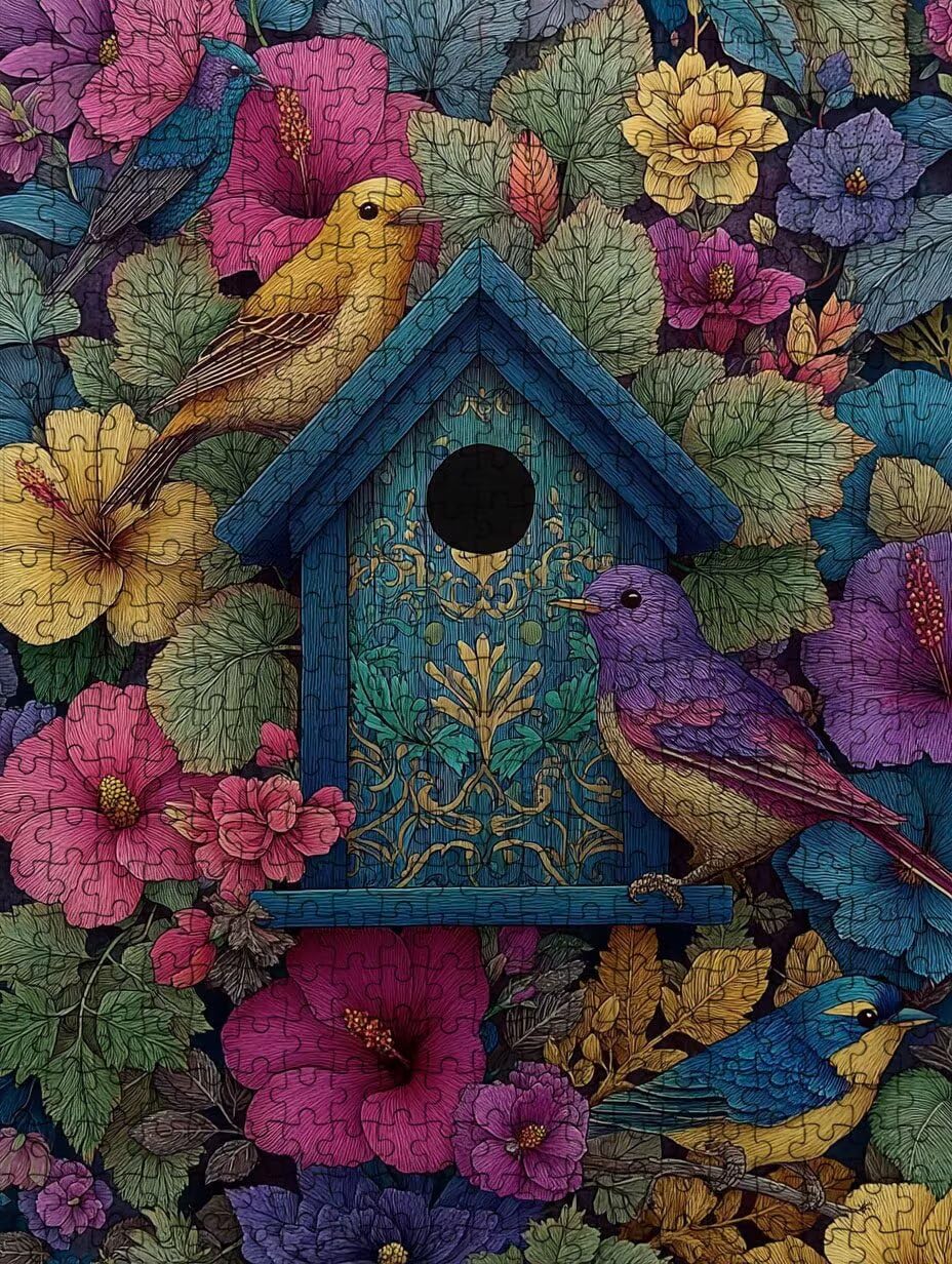 Kolor Ptaka, Klasyczna Puzzle 4000 Sztuk Dorosłych BLQSBGA7-344 | Wyzwanie Zagadki, Gry Logiczne Cała Rodzina, Stres, Wystrój Domu Miłośnicy Puzzle